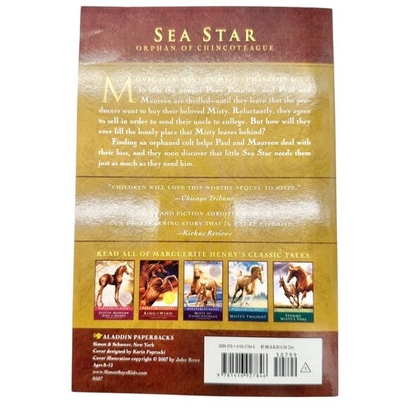 Marguerite Henry Book 3 Pack Mistys Twilight Sea Star Justin Morgan Had A Horse - Picture 13 of 16